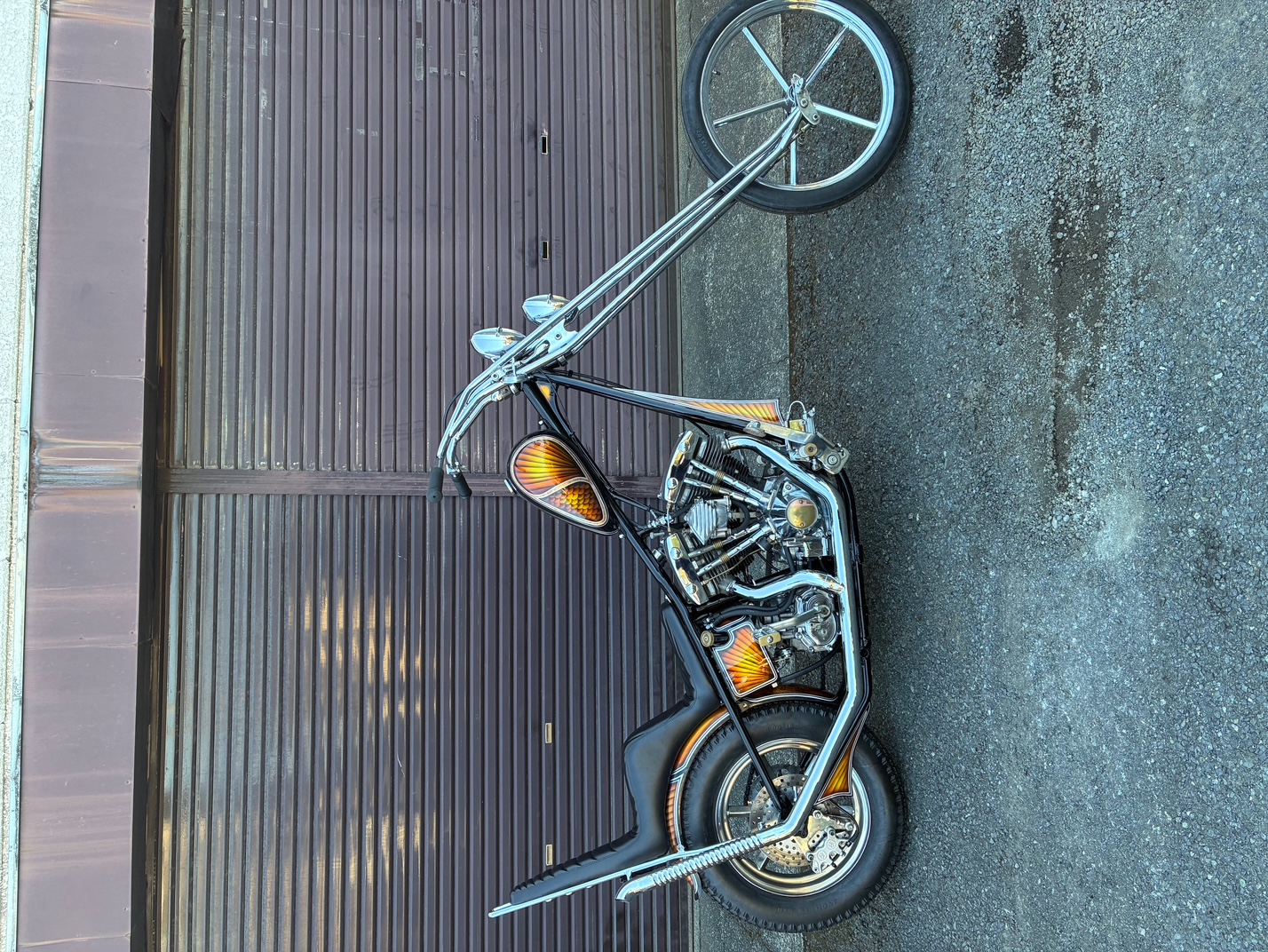 ショベル　ロングフォーク　ハーマン　カスタム